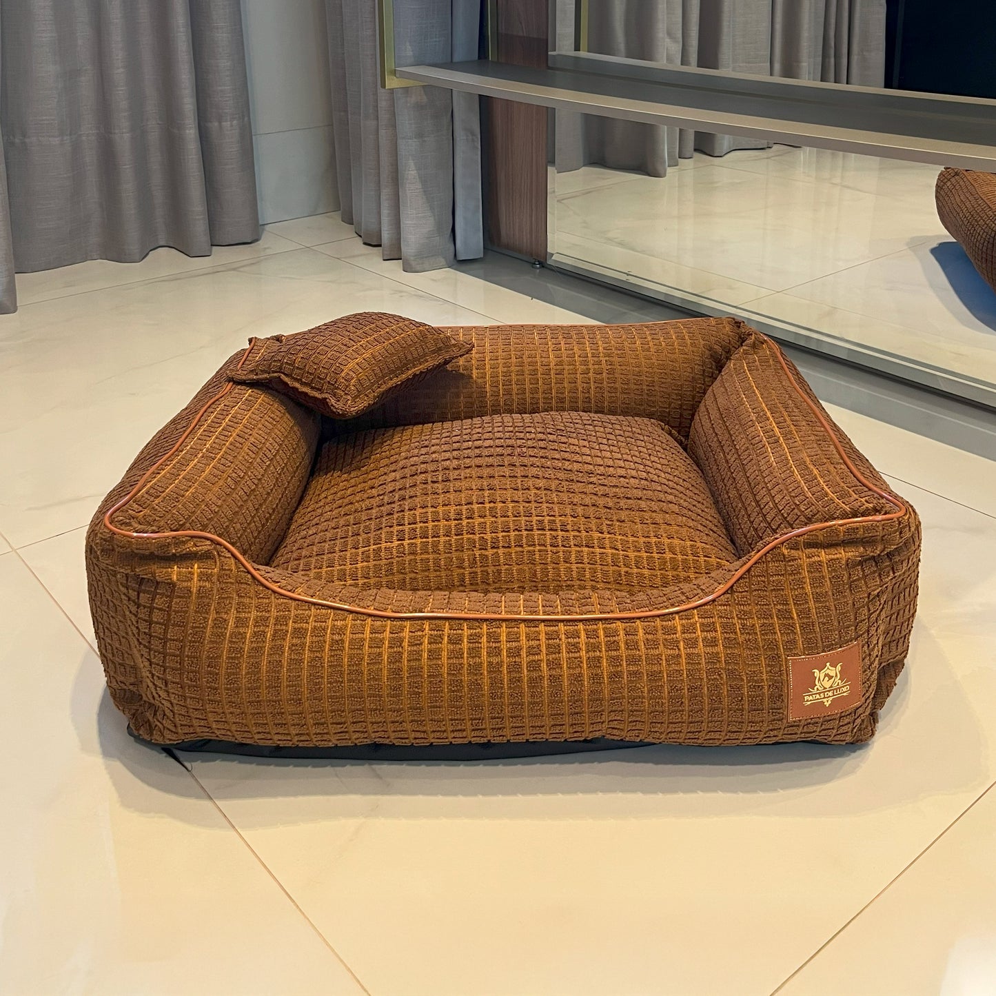 Cama Luxo Mosaico - Avelã