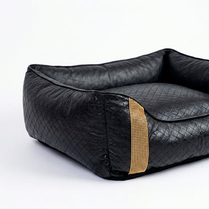 Cama Matelassê Strass - Preta