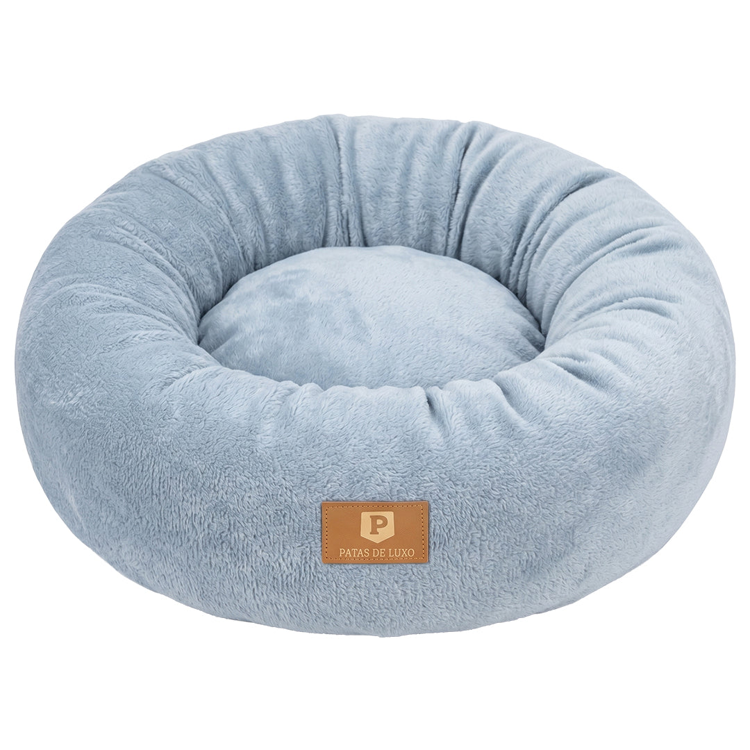 Cama Puff Luxo G - Azul Bebê