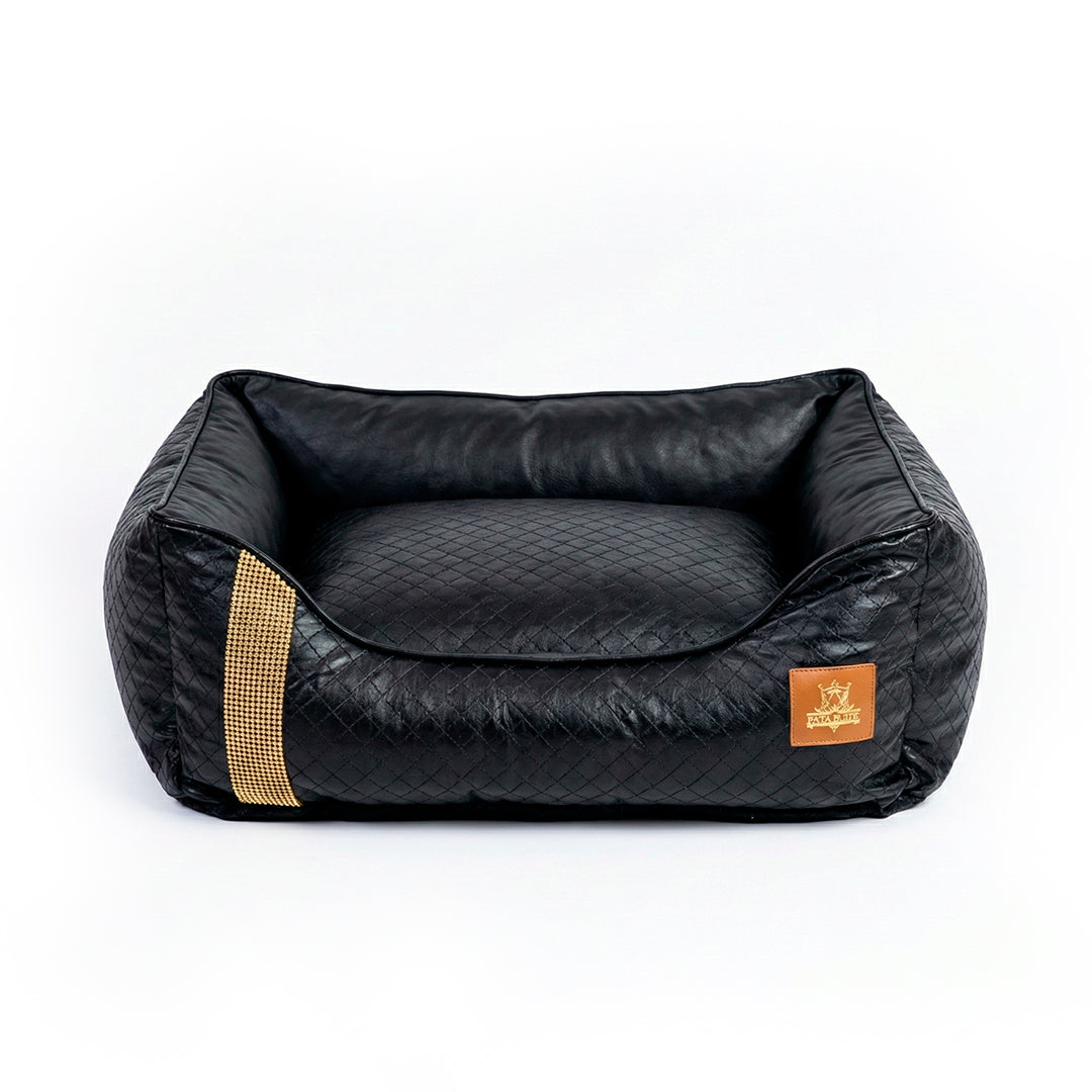 Cama Matelassê Strass - Preta