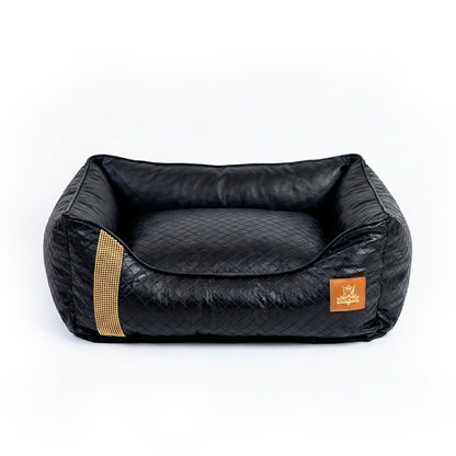 Cama Matelassê Strass - Preta