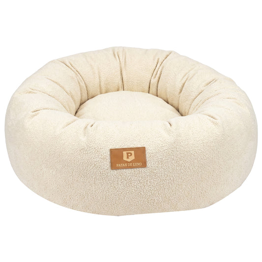 Cama Puff Luxo G - Amarelo Bebê